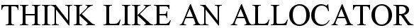 Think Like An Allocator Device mark 5318491 Trademark