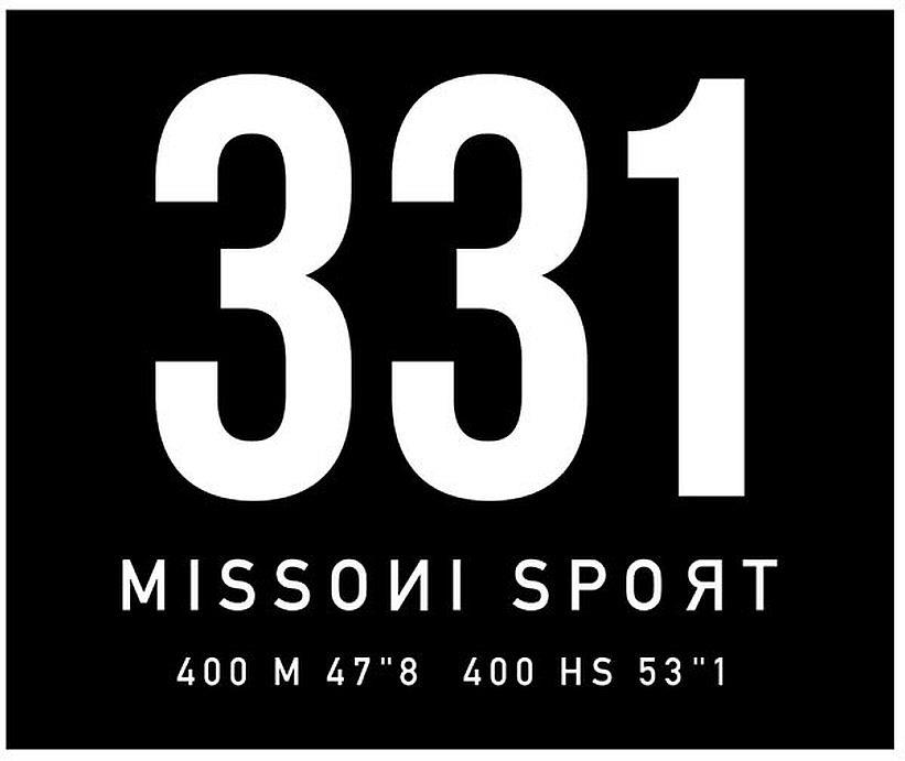 331 Missoni Sport 400 M 47"8 400 Hs 53'1 Device mark 5164041 Trademark