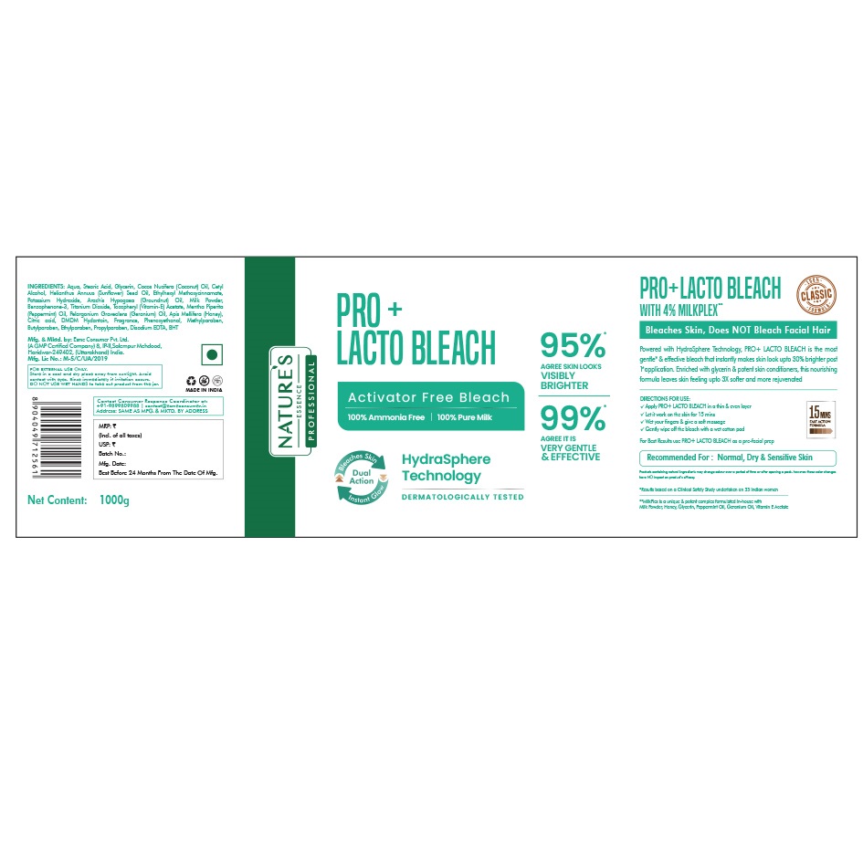 Nature’s Essence Professional Pro+lacto Bleach Hydra Sphere Technology Device mark 6506643 Trademark