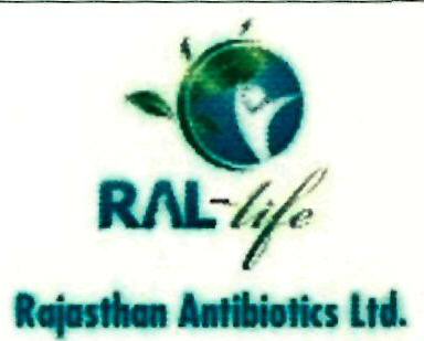 Ral Life Rajasthan Antibiotics Ltd (device) Device mark 2437815 Trademark