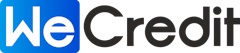 Composite Mark Of Wecredit Written In A Stylized Manner With We Written In A Blue Square Device mark 6513692 Trademark