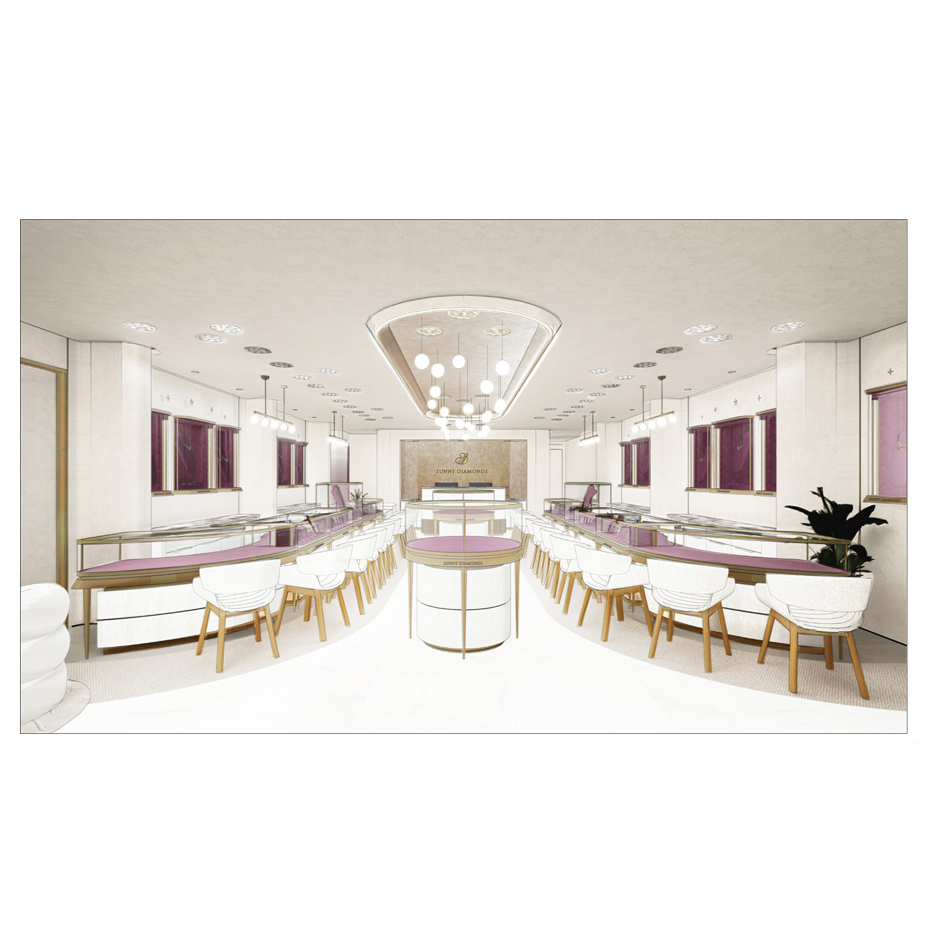 Sd Sunny Diamonds Interior Of Jewellery Shop Layout Device mark 6515392 Trademark