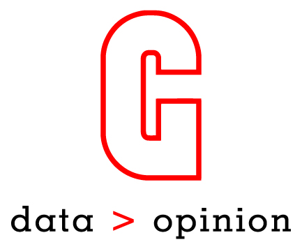 G With Tag-line "data Is Greater Than(written As Symbol) Opinion" Device mark 6515547 Trademark