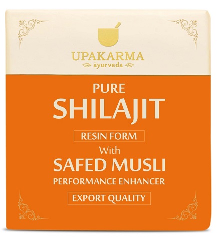 Upakarma Ayurveda Pure Shilajit Resin Form With Safed Musli Performance Enhancer Device mark 6516871 Trademark