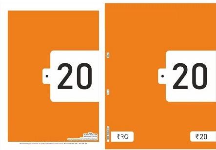 Prominent Large Depiction Of Retail Price On Notebook Cover Device mark 6519683 Trademark