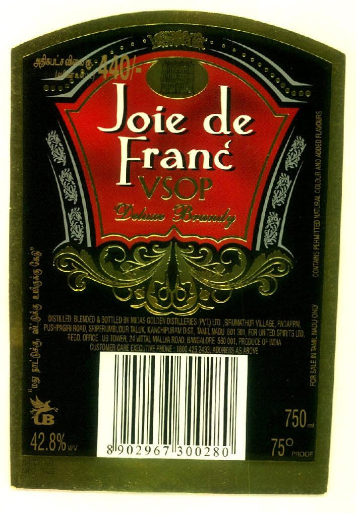 Joie De Franc Vsop Device mark 2775106 Trademark