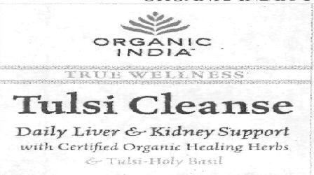 Organic India Tulsi Cleanse (label) Device mark 2519575 Trademark