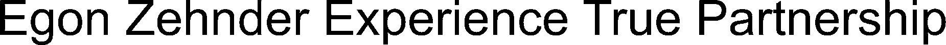 Egon Zehnder Experience True Partnership Device mark 3864710 Trademark