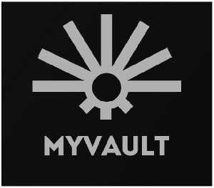 Myvault (with Device) Device mark 6538546 Trademark