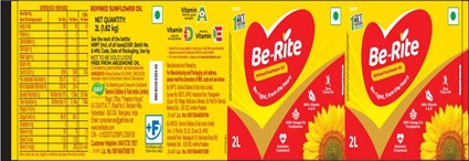Be-rite 2 L Bottle (label) Device mark 6540053 Trademark