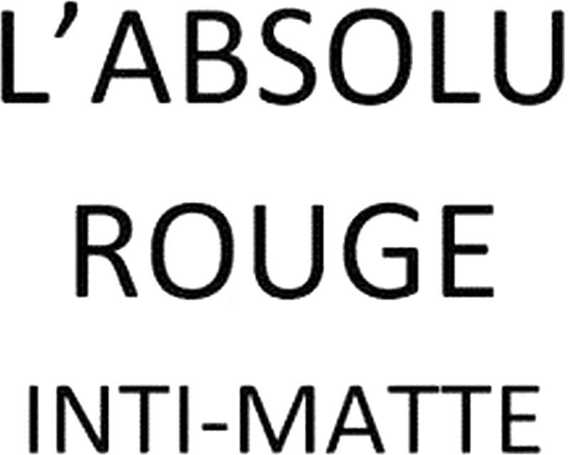 L'absolu Rouge Inti-matte Device mark 4392724 Trademark