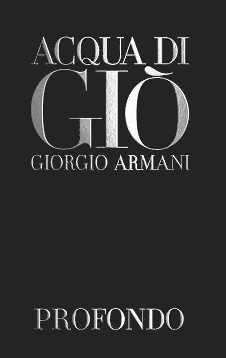 Acqua Di Giò Giorgio Armani Profondo Device mark 4340056 Trademark