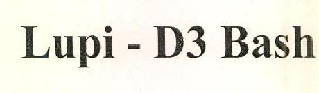 Lupi - D3 Bash Device mark 2636786 Trademark