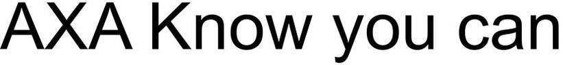 Axa Know You Can Device mark 4213904 Trademark