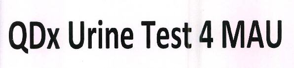 Qdx Urine Test 4 Mau Device mark 2504436 Trademark