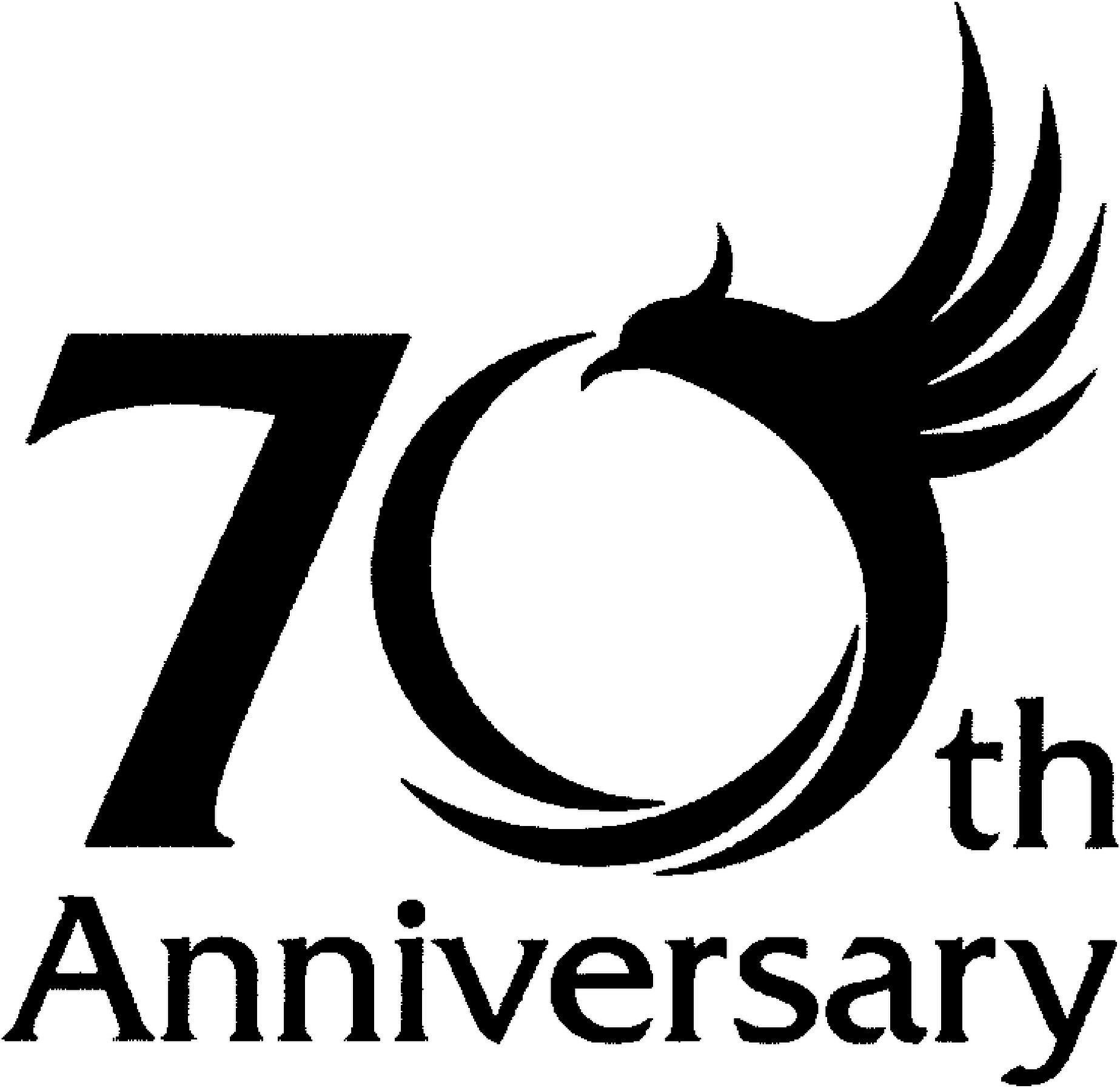 70th Anniversary Device mark 4180733 Trademark