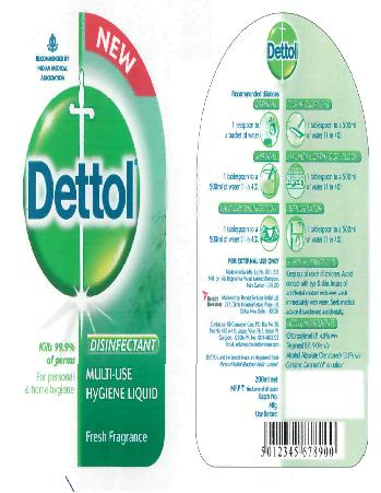 Dettol -disinfectant (label) Device mark 2182663 Trademark