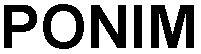 Ponim Device mark 2881369 Trademark