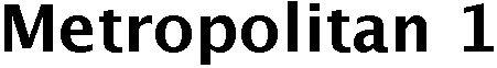 Metropolitan 1 Device mark 2948705 Trademark