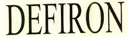 Defiron Device mark 2683288 Trademark