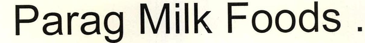 Parag Milk Foods. Device mark 2263856 Trademark
