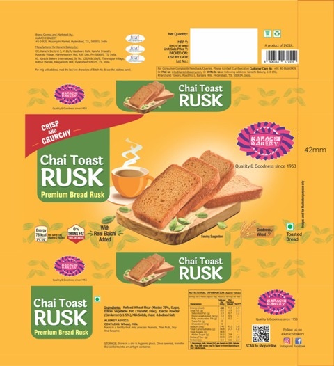 Karachi Bakery Chai Toast Rusk Device mark 6552585 Trademark