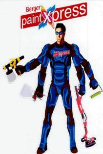 Berger Paintxpress (device Of Man Holding Paint-spray Machine) Device mark 2641645 Trademark
