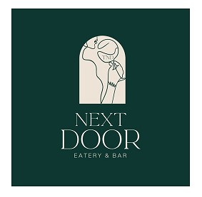 Next Door Eatery & Bar (alongwith Device Of Imaginary Lady With A Glass Having Letters Tnd On It.) Device mark 6554737 Trademark