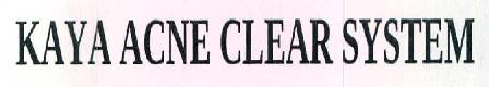Kaya Acne Clear System Device mark 2751563 Trademark
