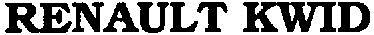 Renault Kwid Device mark 2758893 Trademark