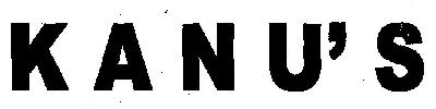 Kanu's (device) Device mark 2697185 Trademark