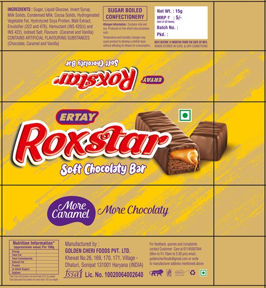 Ertay Roxstar Device mark 6560253 Trademark