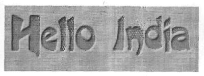 Hello India Device mark 2901502 Trademark