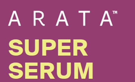 Label Mark Comprising Arata Super Serum Device mark 6560693 Trademark