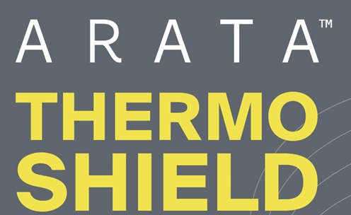 Label Mark Comprising Arata Thermo Shield Device mark 6560696 Trademark