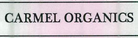 Carmel Organics Device mark 2665813 Trademark