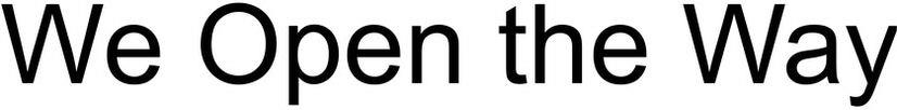 We Open The Way Device mark 3538451 Trademark