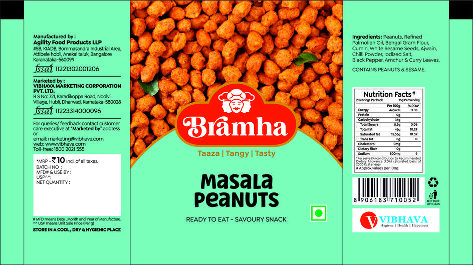 Bramha -  Masala Peanuts Device mark 6567861 Trademark