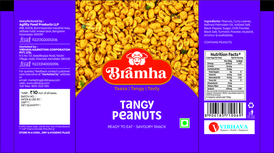Bramha - Tangy Peanuts Device mark 6567862 Trademark
