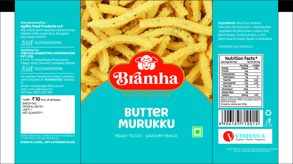 Bramha -  Butter Murukku Device mark 6567857 Trademark