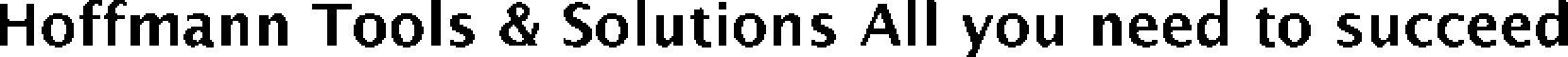 Hoffmann Tools & Solutions All You Need To Succeed Device mark 3888675 Trademark