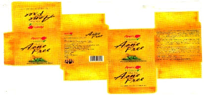Anoo's Natural Acne Free (label) Device mark 2224823 Trademark