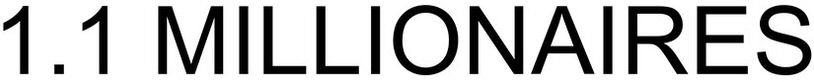 1.1 Millionaires Device mark 4115500 Trademark