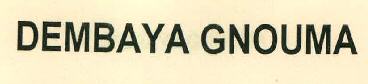 Dembaya Gnouma Device mark 2704294 Trademark