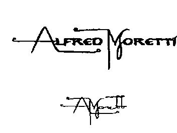 Alfred Moretti (logo) Device mark 2185024 Trademark