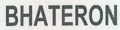 Bhateron Device mark 2315260 Trademark