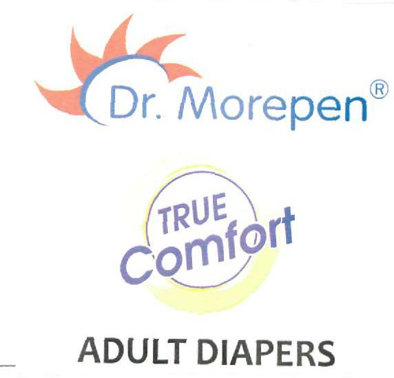Dr. Morepen True Comfort Adult Diapers (label) Device mark 2393436 Trademark