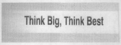 Think Big, Think Best Device mark 2947392 Trademark