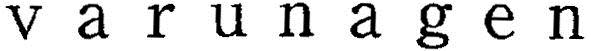 V A R U N A G E N Device mark 3036215 Trademark