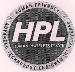 Hpl Human Platelets Lysate Device mark 2337215 Trademark